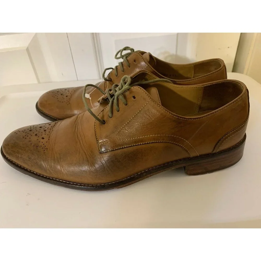 Joseph Abboud Oxfords Men’s Sz 9D Brown‎ Leather Dress Shoes